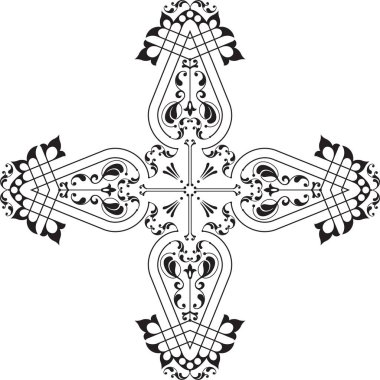 Hıristiyan Haçı Tasarım Vektör Sanatı