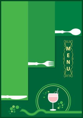 Şarap menüsü kartı tasarım şablonu