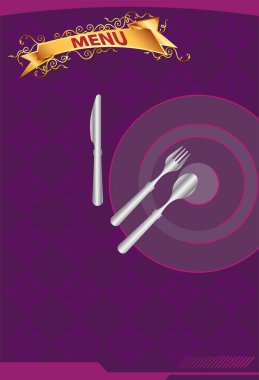 Menü Kartı Tasarımı Şablon Vektörü Sanatı