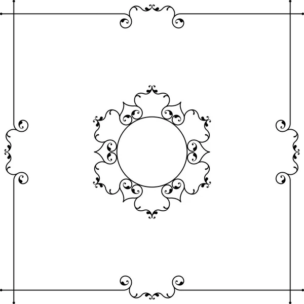 Arte Vettoriale Progettazione Del Bordo Della Cornice — Vettoriale Stock