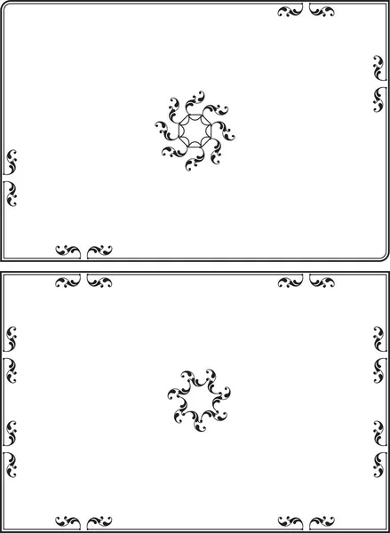 Marco Frontera Diseño Vector Arte — Archivo Imágenes Vectoriales