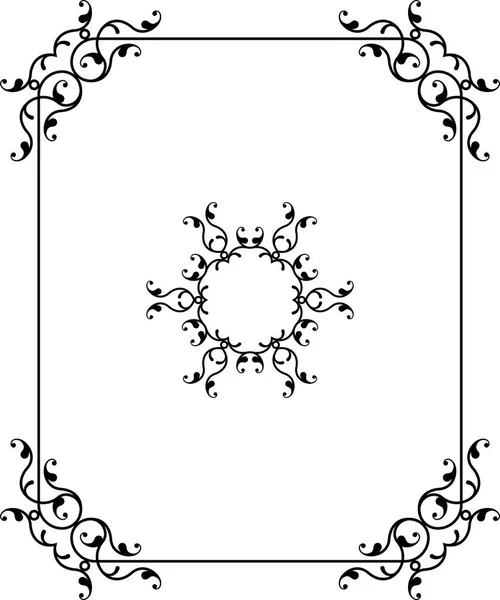 Frame Border Design Vector Art — Stock Vector