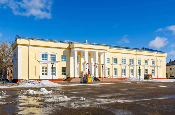 Pereslavl-Zalessky, Yaroslavl bölgesi, Rusya-28 Mart 2019: kültür evi 