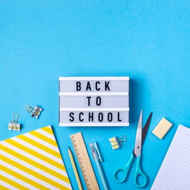 Okul için kırtasiye - 1 Eylül konsepti