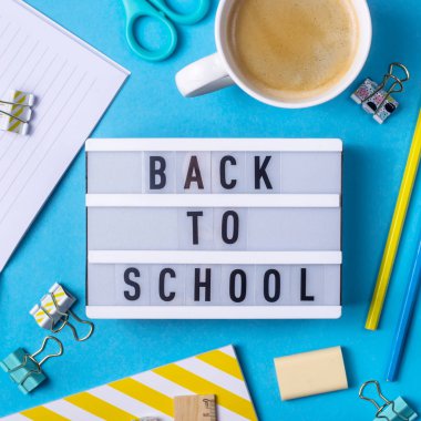 Okul için kırtasiye - 1 Eylül konsepti