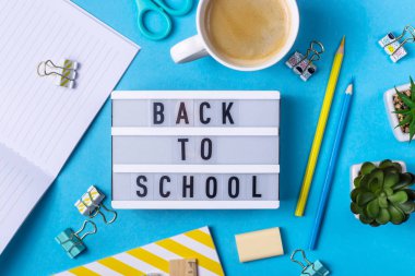 Okul için kırtasiye - 1 Eylül konsepti