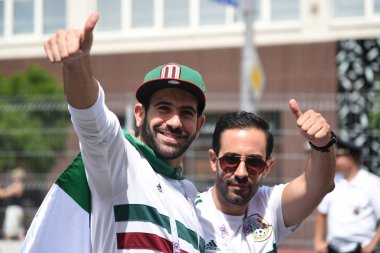 23 Haziran 2018. Rusya. Rostov-on-Don. Meksika Millî Futbol takımının FIFA Dünya Kupası'nda hayranları. Meksika insanlar
