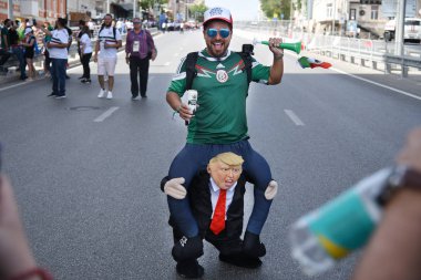 23 Haziran 2018. Rusya. Rostov-on-Don. Meksika Millî Futbol takımının FIFA Dünya Kupası'nda hayranları. Meksika insanlar