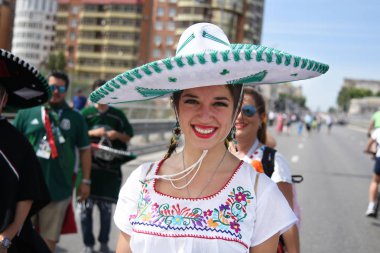 23 Haziran 2018. Rusya. Rostov-on-Don. Meksika Millî Futbol takımının FIFA Dünya Kupası'nda hayranları. Meksika insanlar