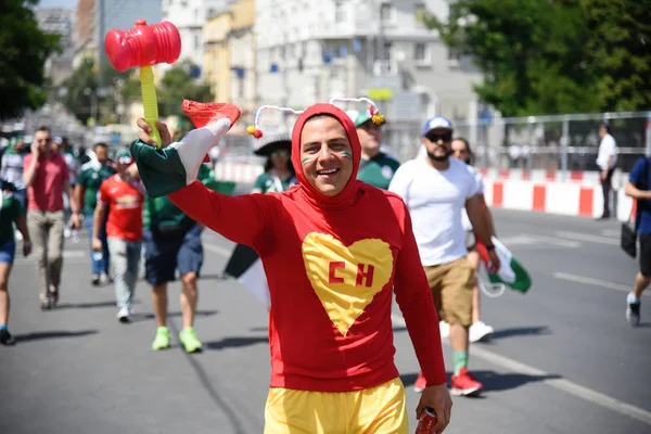23 Haziran 2018. Rusya. Rostov-on-Don. Meksika Millî Futbol takımının FIFA Dünya Kupası'nda hayranları. Meksika insanlar