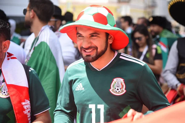23 Haziran 2018. Rusya. Rostov-on-Don. Meksika Millî Futbol takımının FIFA Dünya Kupası'nda hayranları. Meksika insanlar