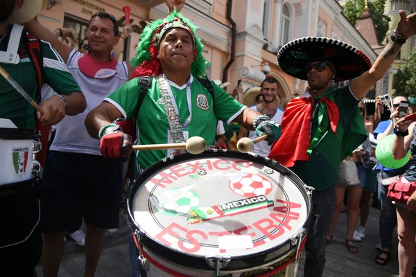 Juni 2018 Ryssland Rostov Don Fans Det Mexikanska Landslaget Mexiko — Stockfoto