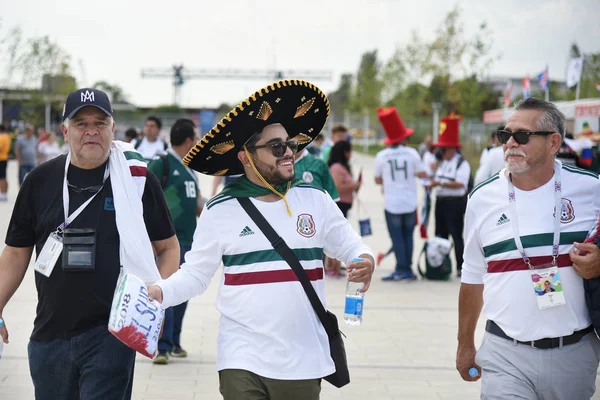 23 Haziran 2018. Rusya. Rostov-on-Don. Meksika Millî Futbol takımının FIFA Dünya Kupası'nda hayranları. Meksika insanlar