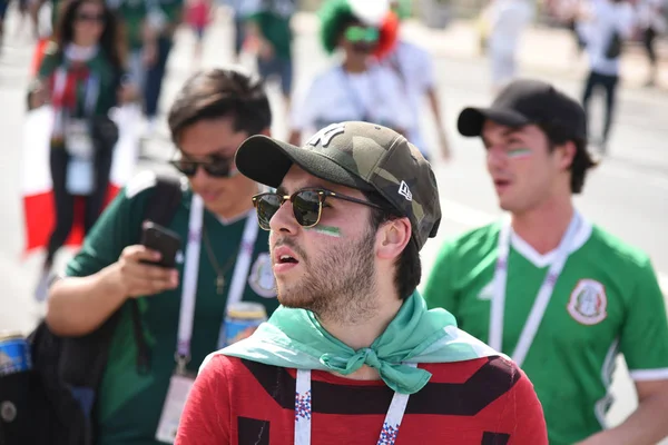 23 Haziran 2018. Rusya. Rostov-on-Don. Meksika Millî Futbol takımının FIFA Dünya Kupası'nda hayranları. Meksika insanlar