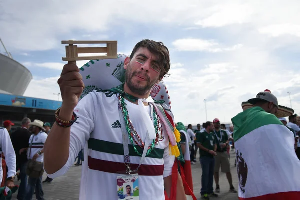 23 Haziran 2018. Rusya. Rostov-on-Don. Meksika Millî Futbol takımının FIFA Dünya Kupası'nda hayranları. Meksika insanlar