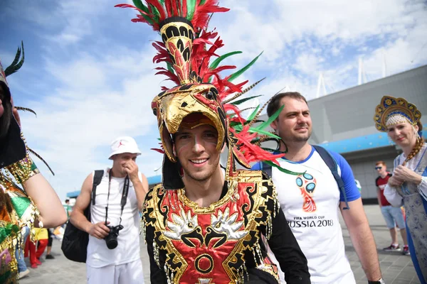 23 Haziran 2018. Rusya. Rostov-on-Don. Meksika Millî Futbol takımının FIFA Dünya Kupası'nda hayranları. Meksika insanlar