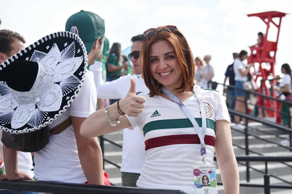 Junio 2018 Rusia Rostov Don Aficionados Selección Mexicana Fútbol Copa — Foto de Stock