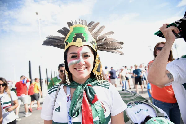 23 Haziran 2018. Rusya. Rostov-on-Don. Meksika Millî Futbol takımının FIFA Dünya Kupası'nda hayranları. Meksika insanlar