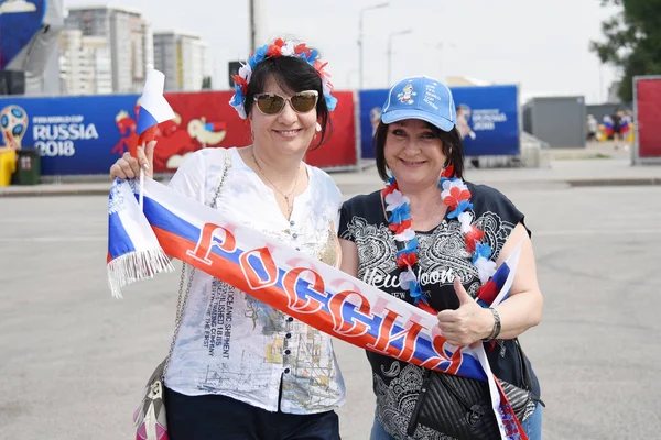 Juni 2018 Rostov Aan Don Rusland Mooie Russische Meisjes Fans — Stockfoto
