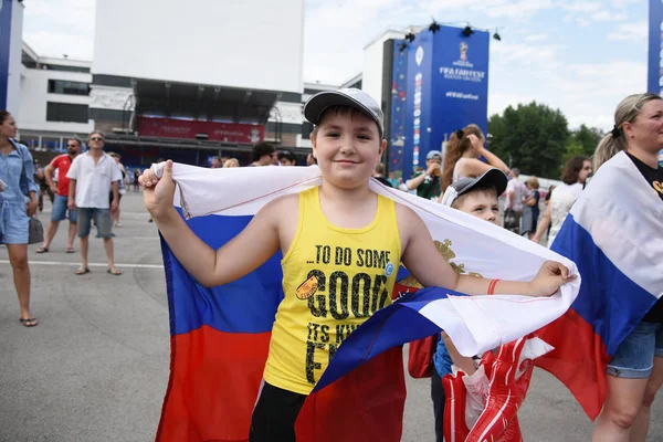 Haziran 2018 Rostov Don Rusya Küçük Çocuk Amigo Fan Fest — Stok fotoğraf