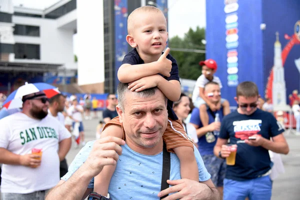 Haziran 2018 Rostov Don Rusya Küçük Çocuk Amigo Fan Fest — Stok fotoğraf