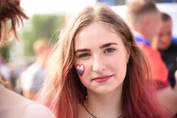 Junio 2018 Rostov Don Rusia Hermosas Chicas Rusas Los Fans — Foto de Stock