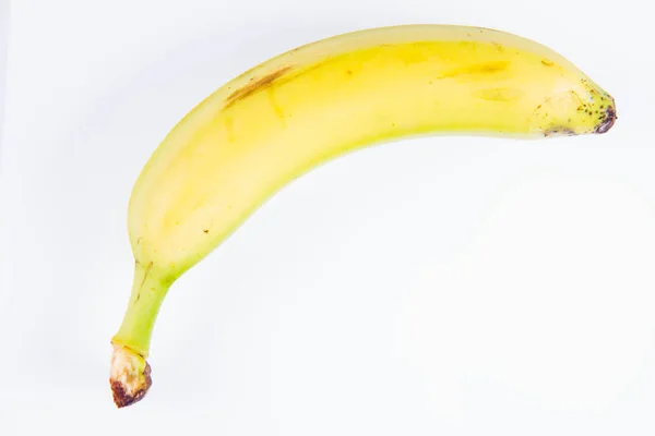 Banane Auf Weißem Hintergrund — Stockfoto