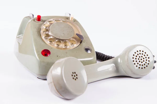ロータリーダイヤル付き古いヴィンテージ電話 — ストック写真