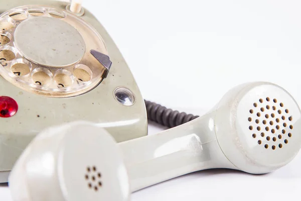 Gamla Vintage Telefon Med Rotary Dial — Stockfoto