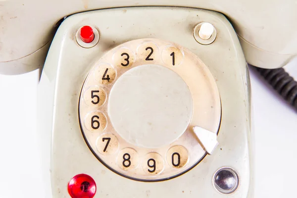 Старый Винтажный Телефон Вращающимся Циферблатом — стоковое фото