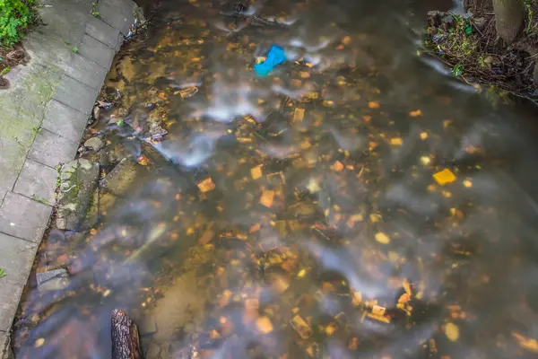 Fondo Del Torrente Esposizione Lunga — Foto Stock