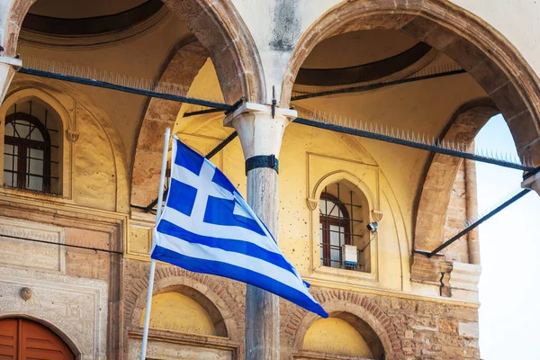 Greek flag in Athens, Greece