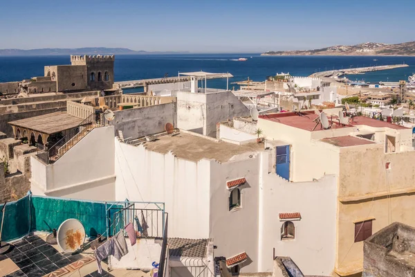 Vecchia Medina Porto Tangeri Marocco Fronte Allo Stretto Gibilterra Alla — Foto Stock