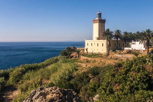 Cape Spartel Hegyfok Bejáratnál Hogy Gibraltári Szoroson Nyugatra Tangier Marokkó — Stock Fotó