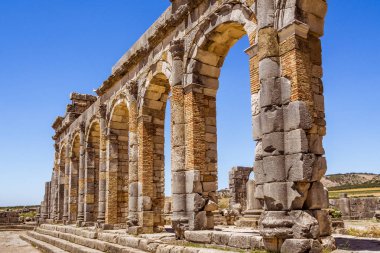 Volubilis, Unesco Dünya Mirası Meknes ve Fez, Fas Roma Bazilikası kalıntıları