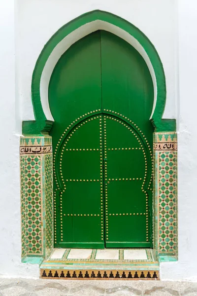 Porta Entrada Para Mesquita Marroquina — Fotografia de Stock