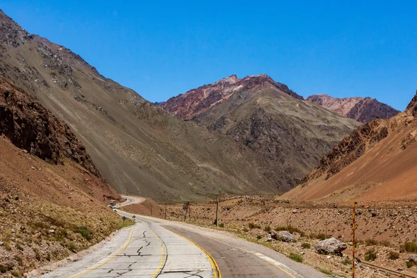 Route Nationale Ruta Nacional Ici Dans Les Andes Traverse Argentine — Photo