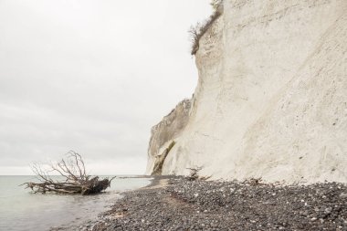 Manzara tarih Pzt, Danimarka - Beyaz kayalıklar.