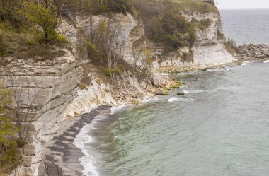 Danimarka Stevns Clifss görünümü. Bahar günü. Europe.