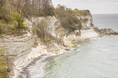 Danimarka Stevns Clifss görünümü. Bahar günü. Europe.