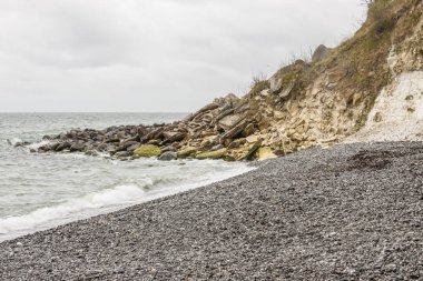Danimarka Stevns Clifss görünümü. Bahar günü. Europe.