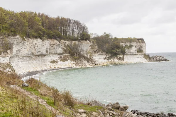 Danimarka Stevns Clifss Görünümü Bahar Günü Europe — Stok fotoğraf