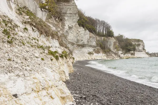 Visualizza Stevns Clifss Danimarca Giornata Primavera Europa — Foto Stock