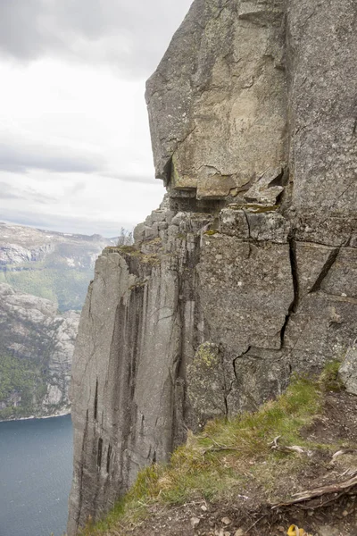 Beroemde Bezienswaardigheid Preikestolen Noorwegen Europa — Stockfoto