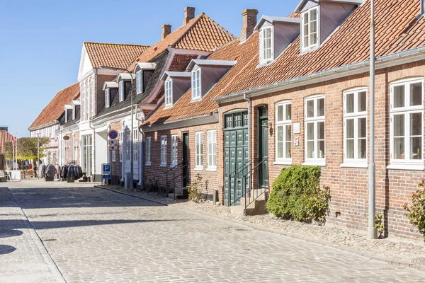 Ringkøbing Danmark Maj 2017 Gatan Gamla Stan Solig Söndag Maj — Stockfoto