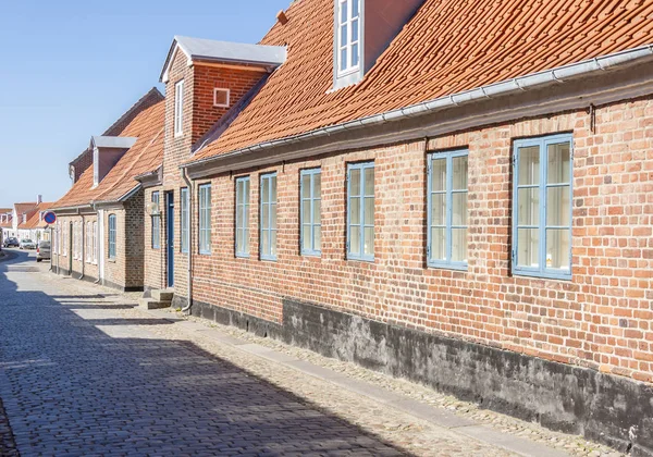 Ringkøbing Denemarken Mei 2017 Straat Van Oude Stad Zonnige Zondag — Stockfoto