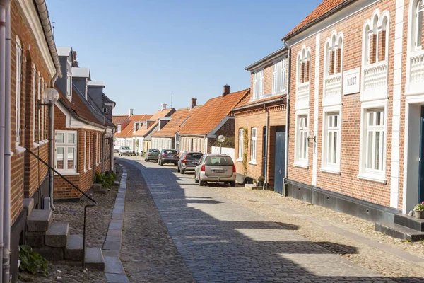 Ringkøbing Danmark Maj 2017 Gatan Gamla Stan Solig Söndag Maj — Stockfoto