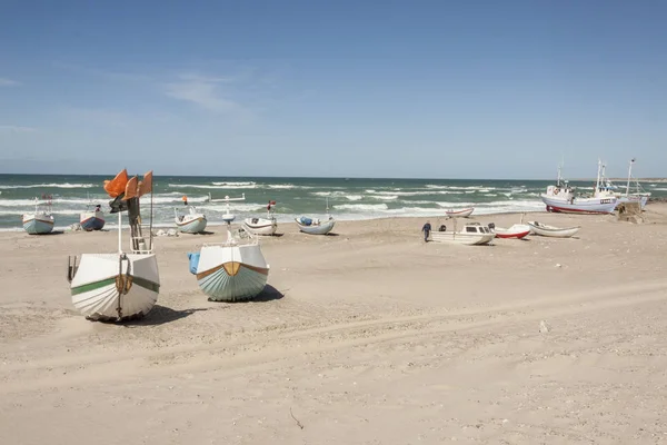 Norre Vorupor Dinamarca Mayo 2017 Barcos Pesca Playa Mayo 2017 — Foto de Stock