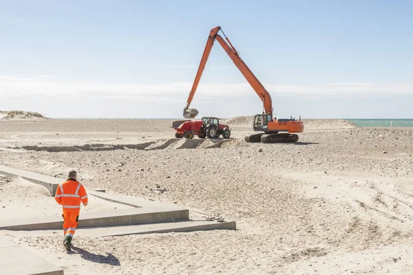 Bagger Strand Norre Vorupor Dänemark Europa — Stockfoto