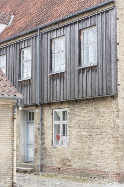 Eski kasaba Christiansfeld - UNESCO'nun, Danimarka, Avrupa.